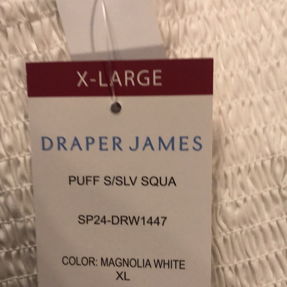 NWT Draper James XL Tie Back Puff Sleeve Dress 2 - Side Pockets - Picture 9 of 9